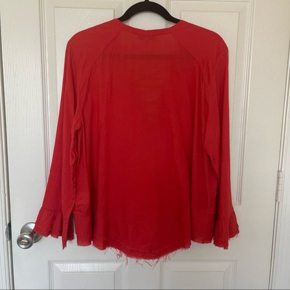 IRO Finley Red Blouse - Size EU 42/US 10 - Picture 4 of 7
